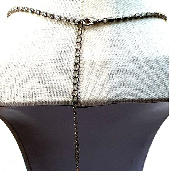 Elegant Cubic Zirconia Jewelry Set - Necklace & Bracelets.  B87 - Picture 12 of 16